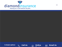 Tablet Screenshot of diamondinsurance.net